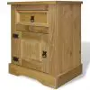 vidaXL Bedside Cabinet Mexican Pine Corona Range 53x39x67 cm