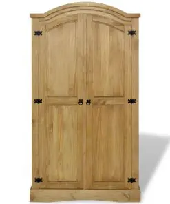vidaXL Wardrobe Mexican Pine Corona Range 2 Doors