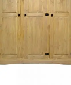 vidaXL Wardrobe Mexican Pine Corona Range 3 Doors