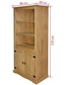 vidaXL Cupboard Mexican Pine Corona Range 80x40x170 cm