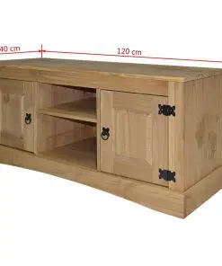 vidaXL TV Cabinet Mexican Pine Corona Range 120x40x52 cm
