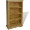 vidaXL 4-Tier Bookcase Mexican Pine Corona Range 81x29x150 cm vidaXL 4-Tier Bookcase Mexican Pine Corona Range 81x29x150 cm