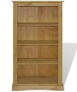 vidaXL 4-Tier Bookcase Mexican Pine Corona Range 81x29x150 cm