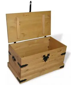vidaXL Storage Chest Mexican Pine Corona Range 91×49.5×47 cm