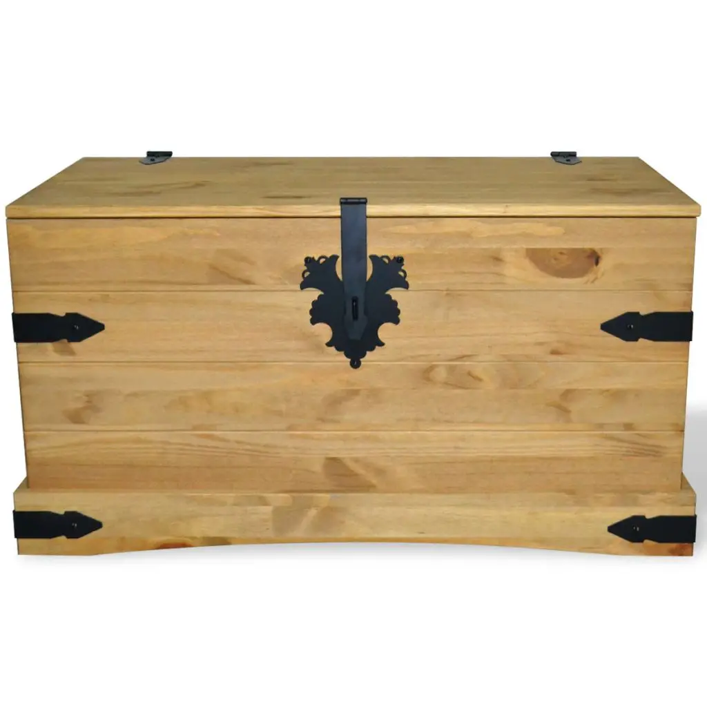 vidaXL Storage Chest Mexican Pine Corona Range 91×49.5×47 cm