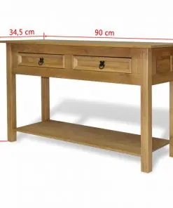 vidaXL Console Table Mexican Pine Corona Range 90×34.5×73 cm