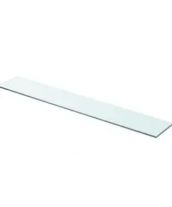 vidaXL Shelf Panel Glass Clear 80×12 cm