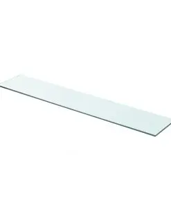 vidaXL Shelf Panel Glass Clear 80×15 cm