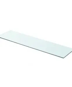vidaXL Shelf Panel Glass Clear 80×20 cm