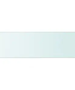 vidaXL Shelf Panel Glass Clear 80×25 cm