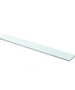 vidaXL Shelf Panel Glass Clear 90×12 cm