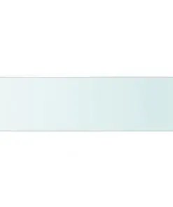 vidaXL Shelf Panel Glass Clear 90×25 cm