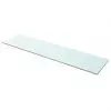 vidaXL Shelf Panel Glass Clear 100×25 cm