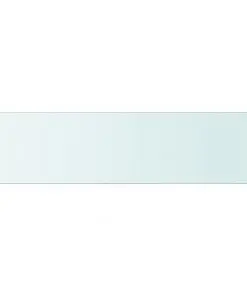 vidaXL Shelf Panel Glass Clear 100×25 cm