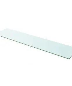 vidaXL Shelf Panel Glass Clear 110×25 cm