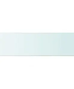 vidaXL Shelf Panel Glass Clear 110×30 cm