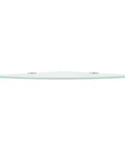 vidaXL Corner Shelf with Chrome Supports Glass White 25×25 cm
