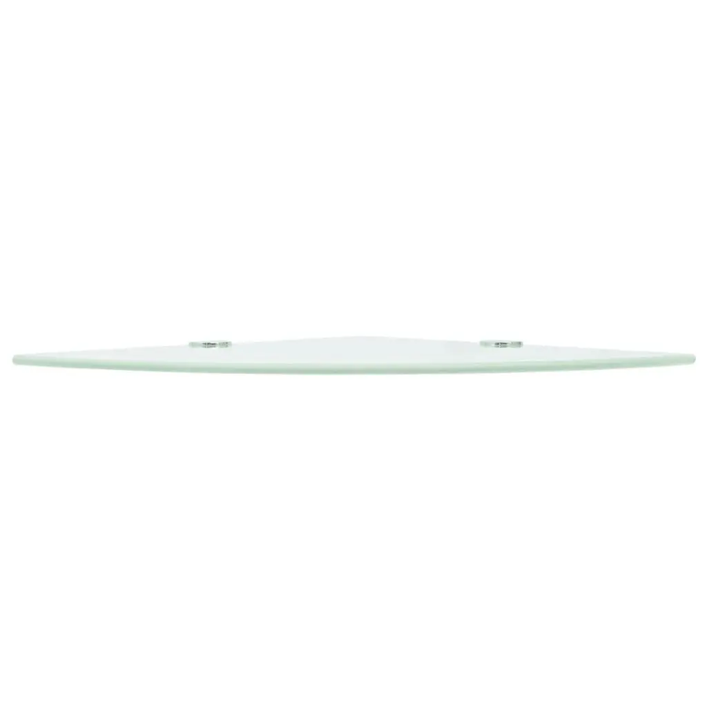 vidaXL Corner Shelf with Chrome Supports Glass White 25×25 cm