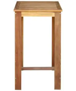 vidaXL Bar Table 60x60x105 cm Solid Acacia Wood