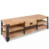vidaXL TV Stand Solid Acacia Wood 140x40x45 cm vidaXL TV Stand Solid Acacia Wood 140x40x45 cm