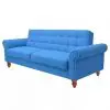 vidaXL Sofa Bed Fabric Blue