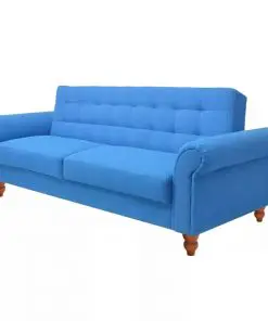 vidaXL Sofa Bed Fabric Blue