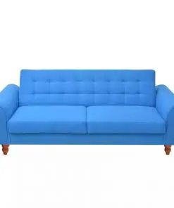 vidaXL Sofa Bed Fabric Blue