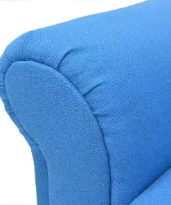 vidaXL Sofa Bed Fabric Blue