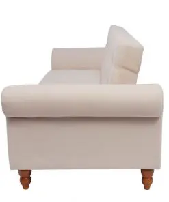 vidaXL Sofa Bed Fabric Cream