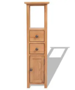 vidaXL Corner Cabinet 26x26x94 cm Solid Oak Wood