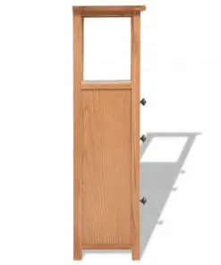 vidaXL Corner Cabinet 26x26x94 cm Solid Oak Wood