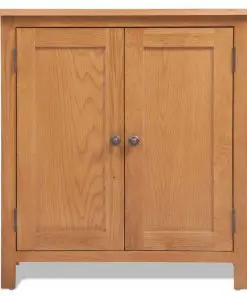 vidaXL Sideboard 70x35x75 cm Solid Oak Wood