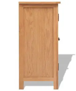 vidaXL Sideboard 70x35x75 cm Solid Oak Wood