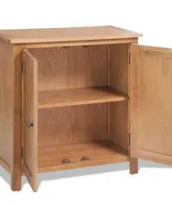 vidaXL Sideboard 70x35x75 cm Solid Oak Wood