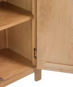 vidaXL Sideboard 70x35x75 cm Solid Oak Wood