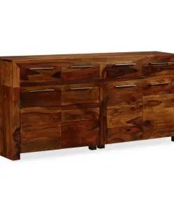 vidaXL Sideboard Solid Sheesham Wood 160x35x75 cm
