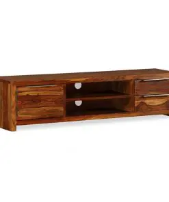 vidaXL TV Cabinet Solid Sheesham Wood 120x30x30 cm