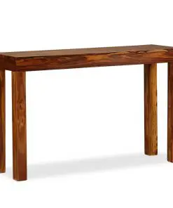 vidaXL Console Table Solid Sheesham Wood 120x35x75 cm