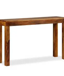 vidaXL Console Table Solid Sheesham Wood 120x35x75 cm
