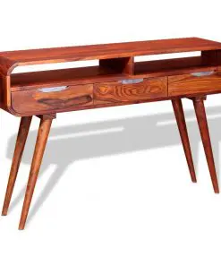 vidaXL Console Table Solid Sheesham Wood 120x30x75 cm