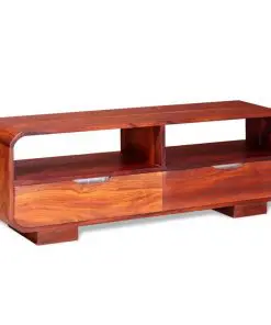 vidaXL TV Cabinet Solid Sheesham Wood 116x30x40 cm