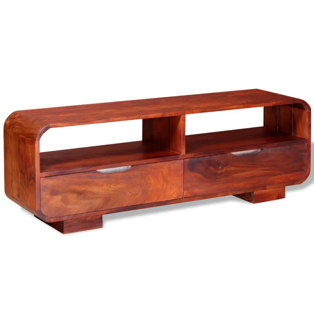 vidaXL TV Cabinet Solid Sheesham Wood 116x30x40 cm