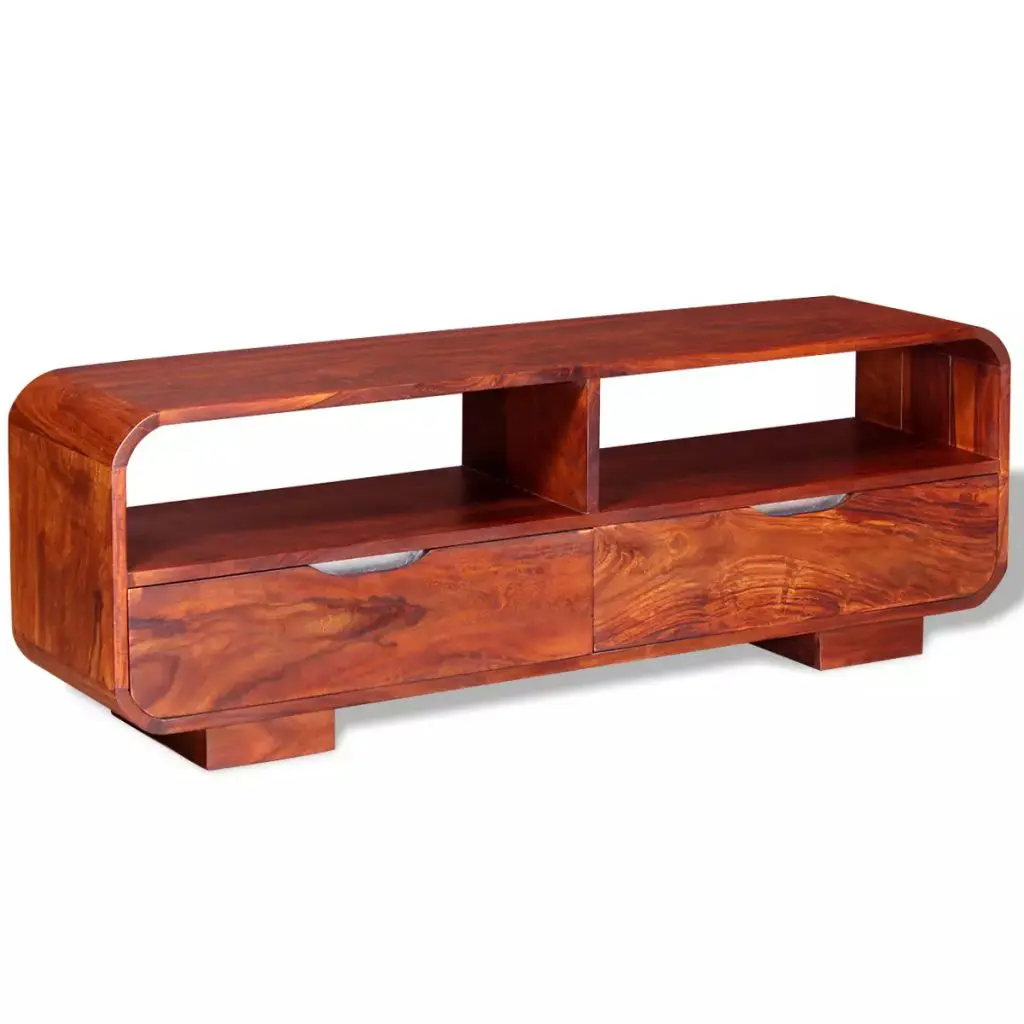 vidaXL TV Cabinet Solid Sheesham Wood 116x30x40 cm