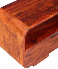 vidaXL TV Cabinet Solid Sheesham Wood 116x30x40 cm