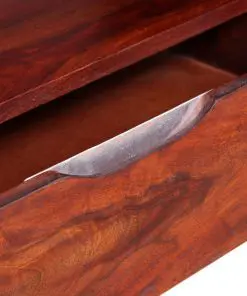 vidaXL TV Cabinet Solid Sheesham Wood 116x30x40 cm