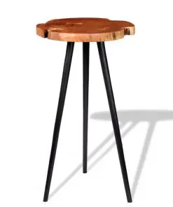 vidaXL Log Bar Table Solid Acacia Wood (55-60)x110 cm