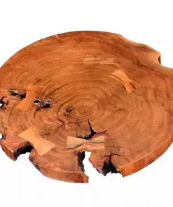 vidaXL Log Bar Table Solid Acacia Wood (55-60)x110 cm