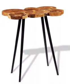 vidaXL Log Bar Table Solid Acacia Wood 90x60x110 cm