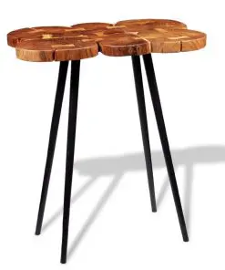 vidaXL Log Bar Table Solid Acacia Wood 90x60x110 cm