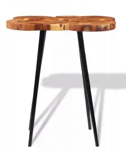 vidaXL Log Bar Table Solid Acacia Wood 90x60x110 cm